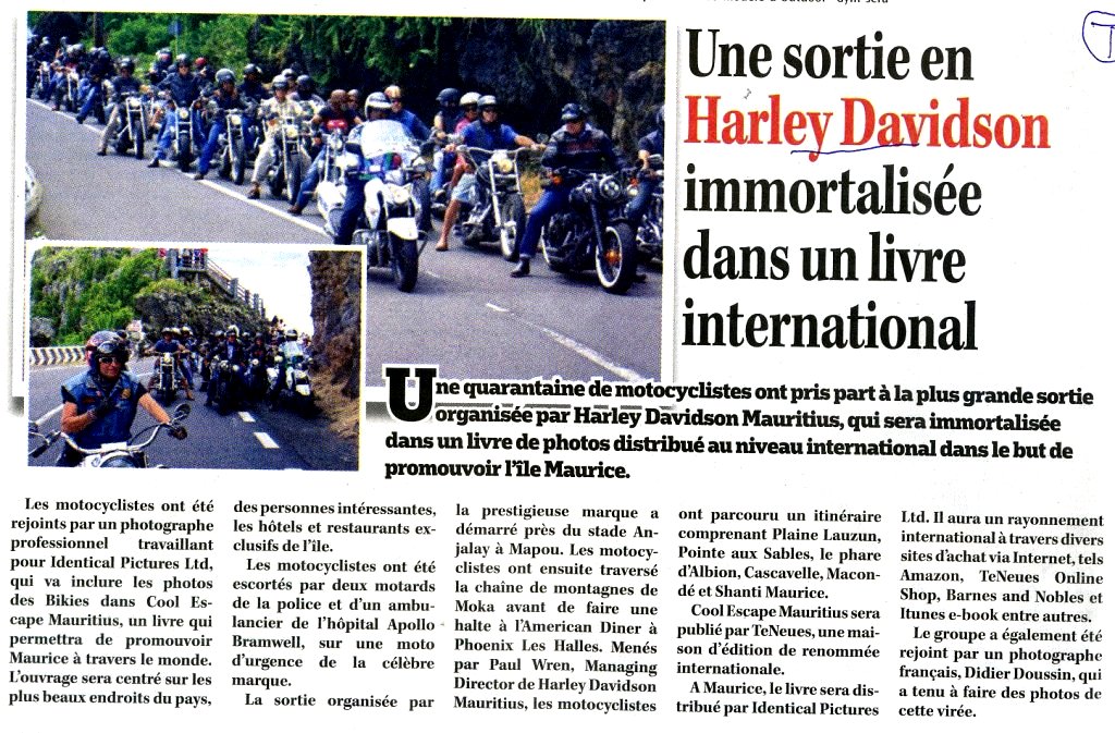 Harley Davidson Press Clippings Identical Pictures